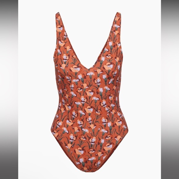 NWT! Aritzia Babaton V-Neck One Piece Swimsuit - Picture 4 of 15
